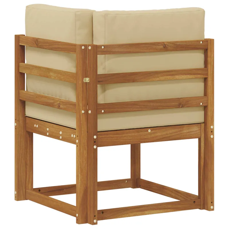 Lauko kampinė sofa Kietos akacijos mediena