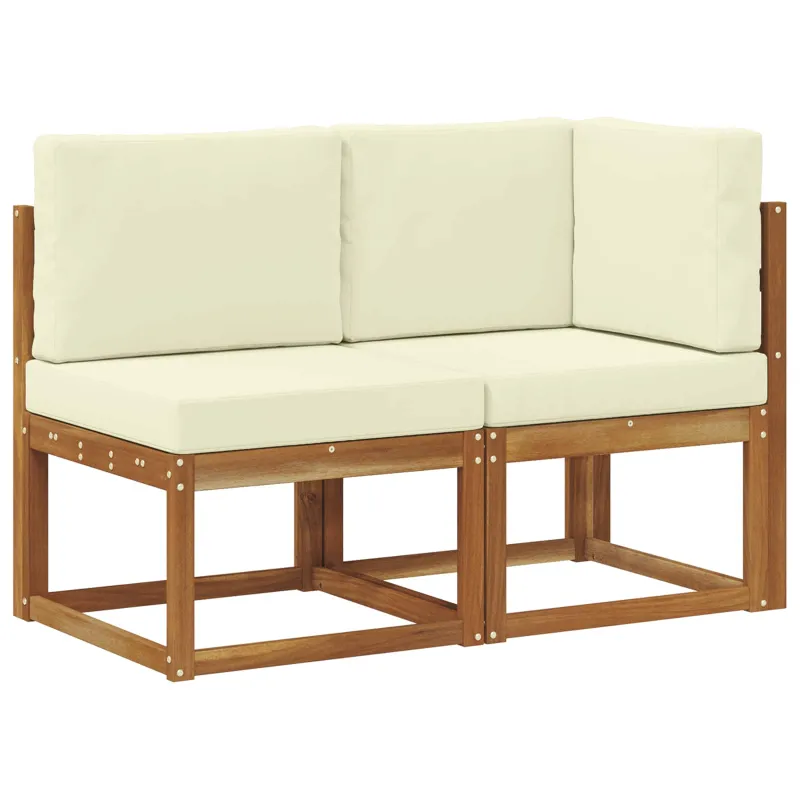 Lauko vidurinė ir kampinė sofa su pagalve 2 Vienetas
