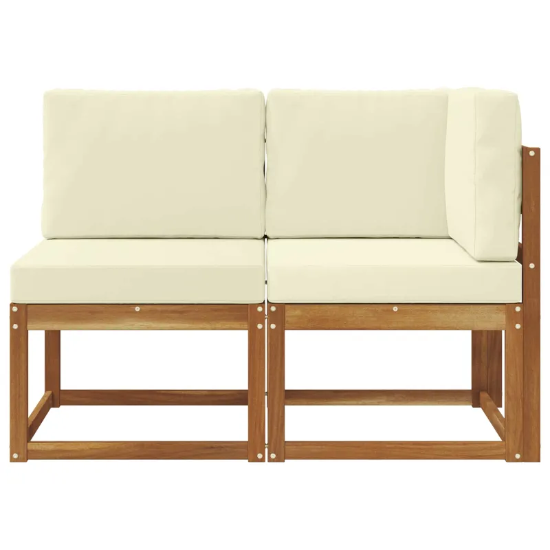 Lauko vidurinė ir kampinė sofa su pagalve 2 Vienetas