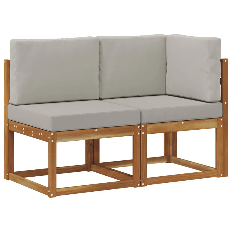 Lauko vidurinė ir kampinė sofa su pagalve 2 Vienetas