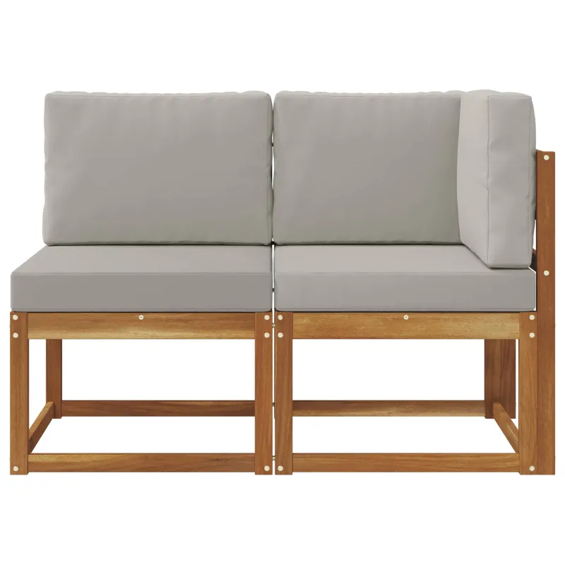 Lauko vidurinė ir kampinė sofa su pagalve 2 Vienetas