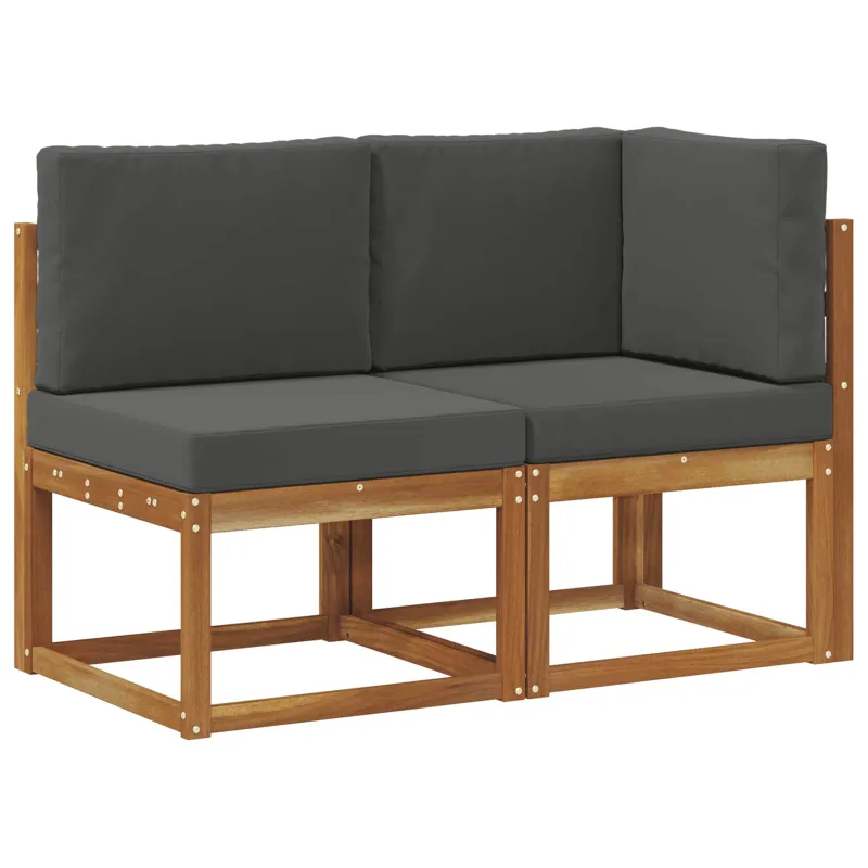 Lauko vidurinė ir kampinė sofa su pagalve 2 Vienetas