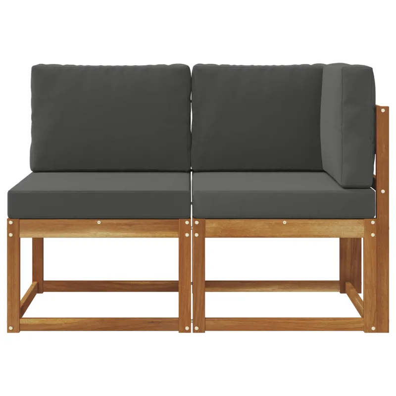 Lauko vidurinė ir kampinė sofa su pagalve 2 Vienetas
