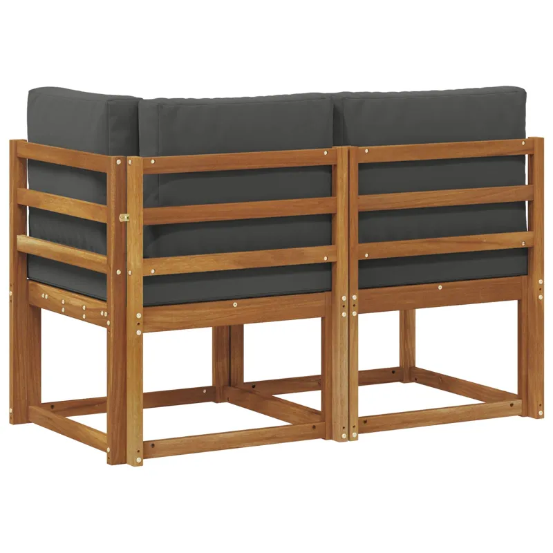 Lauko vidurinė ir kampinė sofa su pagalve 2 Vienetas