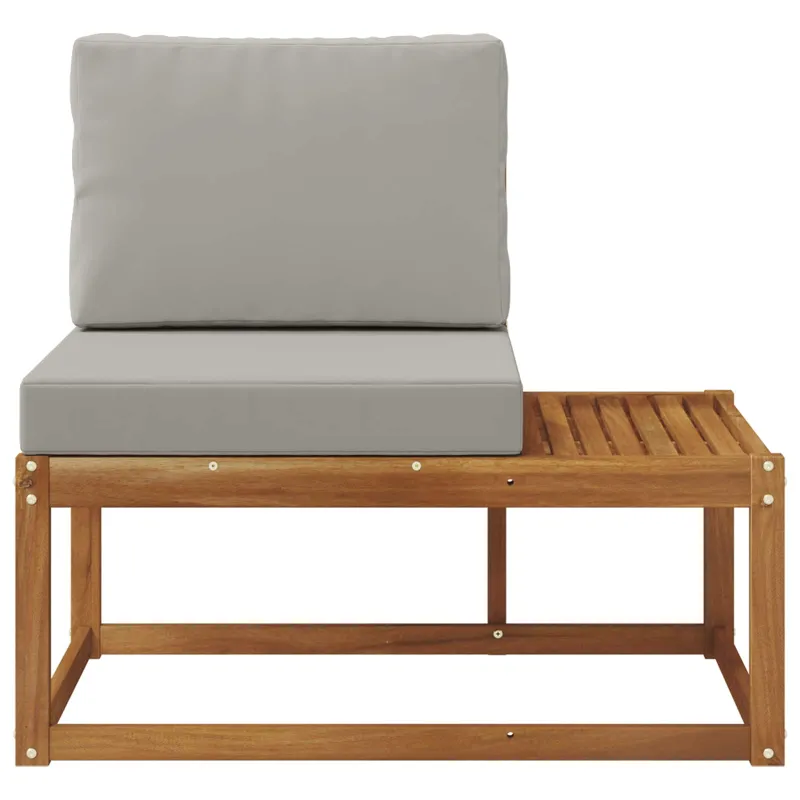 Lauko galinė sofa su pagalve Natūrali 91 x 63 x 73 cm