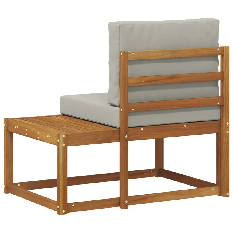 Lauko galinė sofa su pagalve Natūrali 91 x 63 x 73 cm