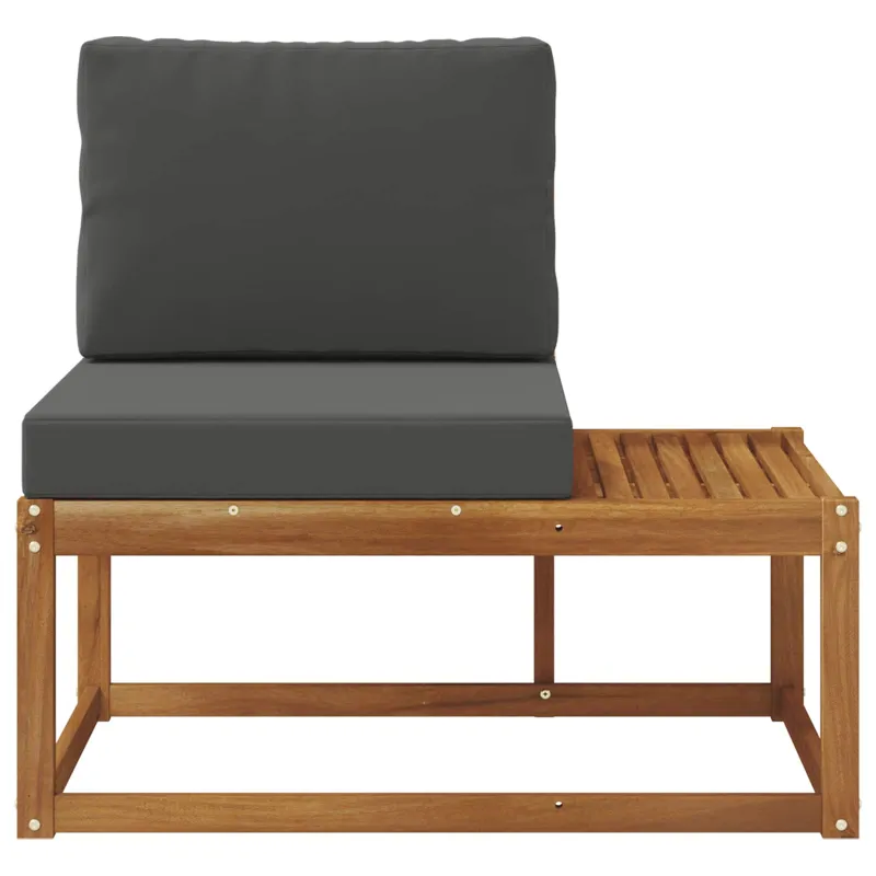 Lauko galinė sofa Natūralus ir antracitas 91 x 63 x 73 cm