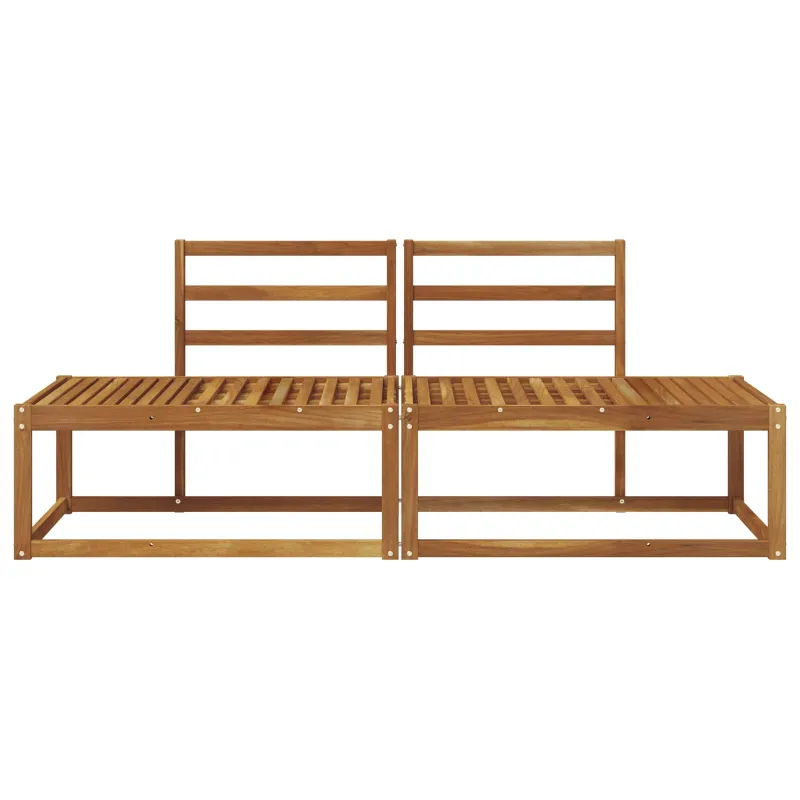 Lauko galinė sofa 2 Vienetas Natūrali 182,5 x 63 x 73 cm