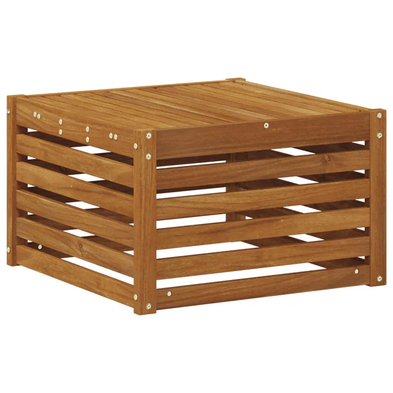 Lauko stalas Kietos akacijos mediena Natūrali 59 x 59 x 37 cm