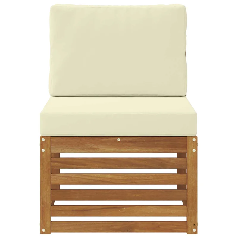Lauko Vidurinis Sofa Kietos akacijos mediena Natūrali