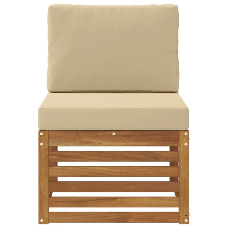 Lauko Vidurinis Sofa Kietos akacijos mediena Natūrali
