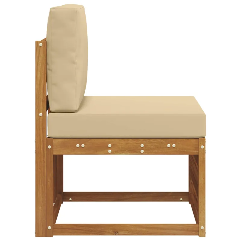 Lauko Vidurinis Sofa Kietos akacijos mediena Natūrali