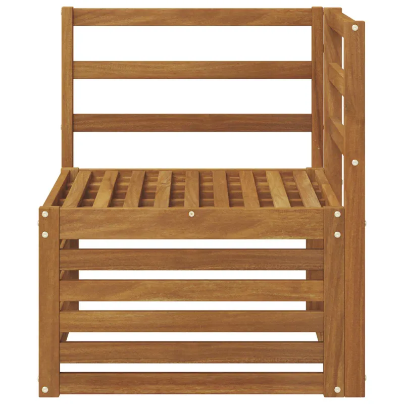 Lauko kampinė sofa Kietos akacijos mediena Natūrali
