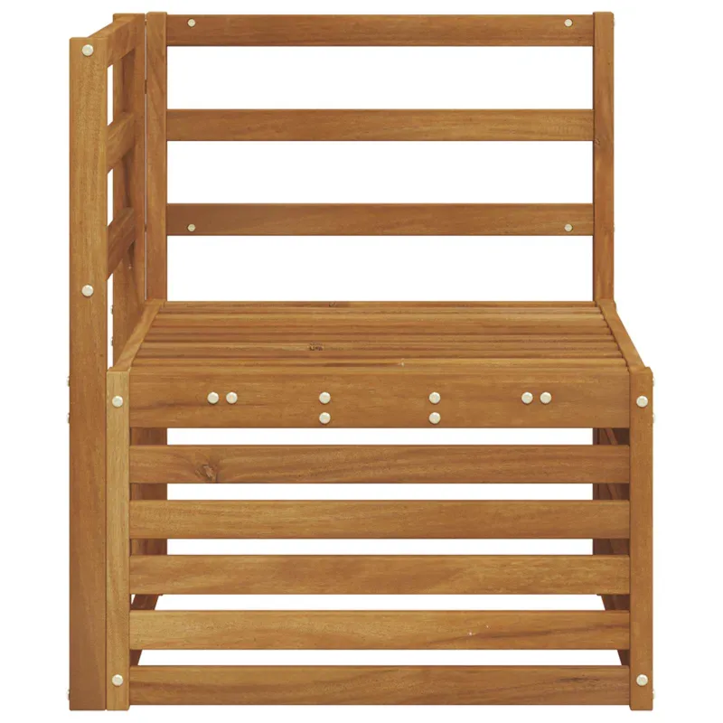 Lauko kampinė sofa Kietos akacijos mediena Natūrali
