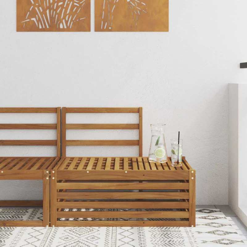 Lauko galinė sofa Natūrali 91 x 63 x 73 cm
