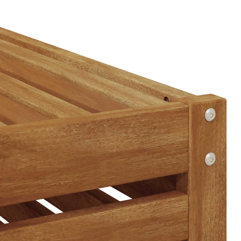 Lauko galinė sofa su pagalve Natūrali 91 x 63 x 73 cm