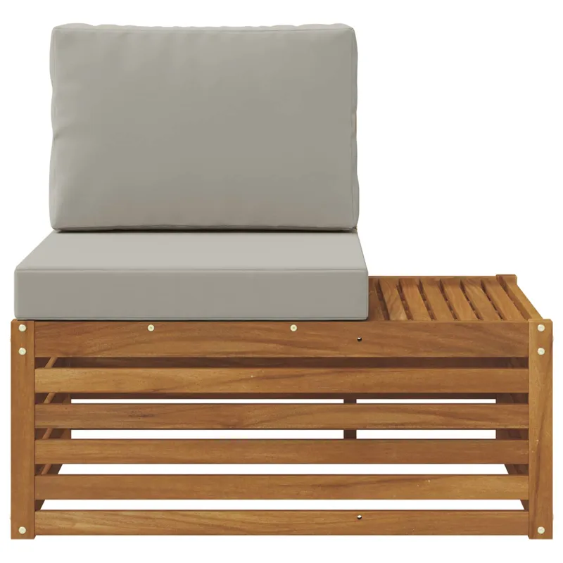 Lauko galinė sofa su pagalve Natūrali 91 x 63 x 73 cm