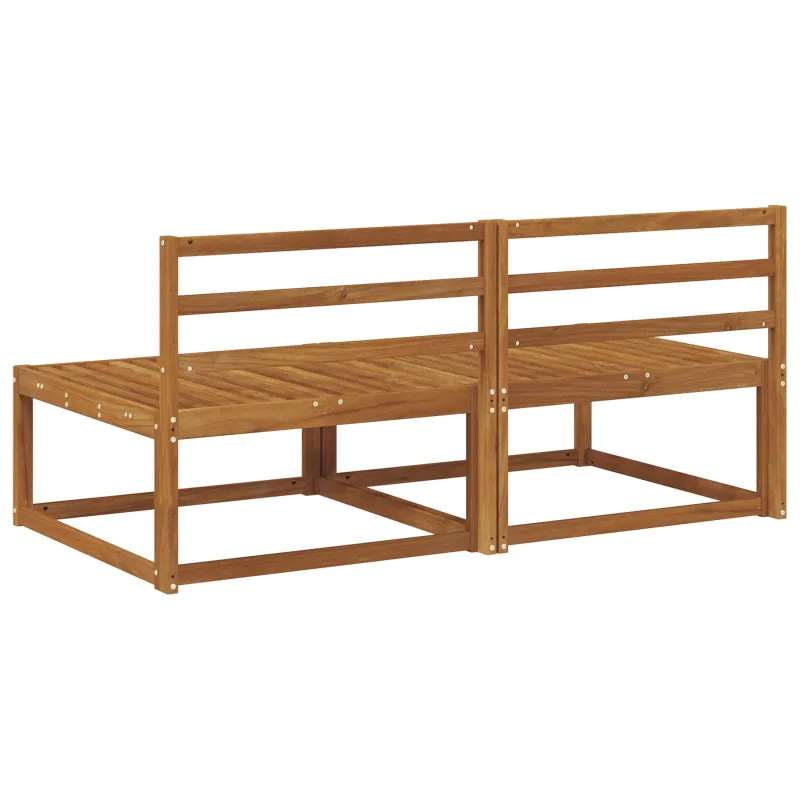 2 Vienetas Lauko Vidurinis Sofa Natūrali 158 x 83 x 73 cm