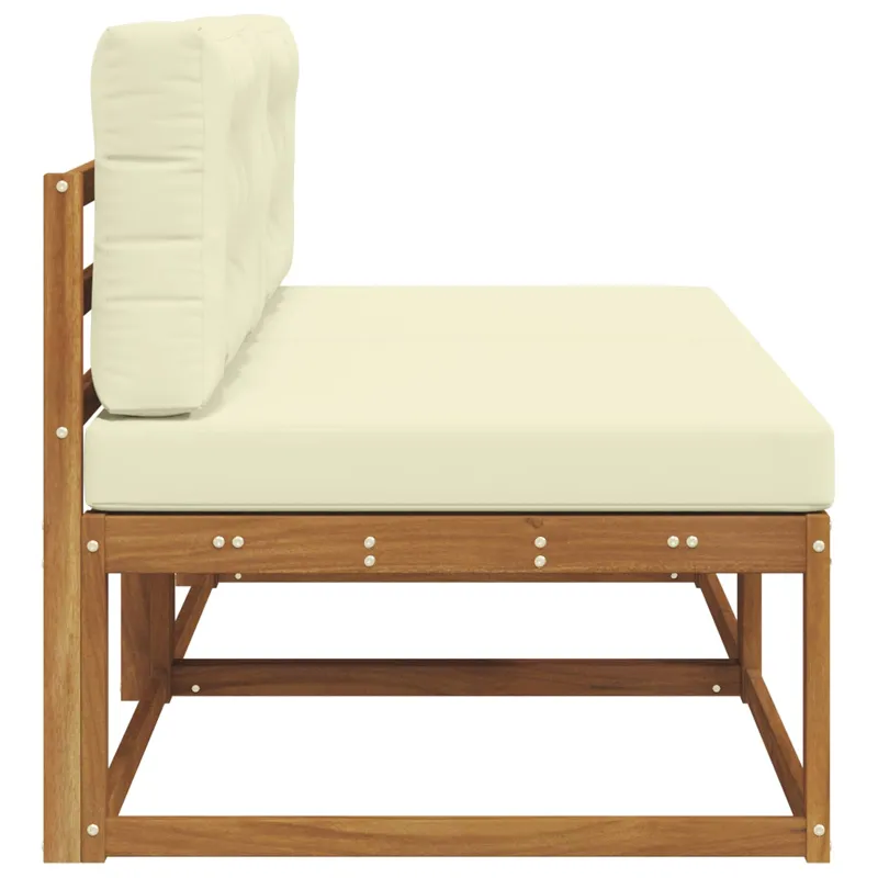 Lauko Vidurinis Sofa su pagalve 2 Vienetas Natūrali
