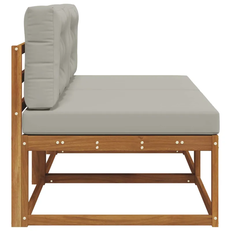 Lauko Vidurinis Sofa su pagalve 2 Vienetas Natūrali