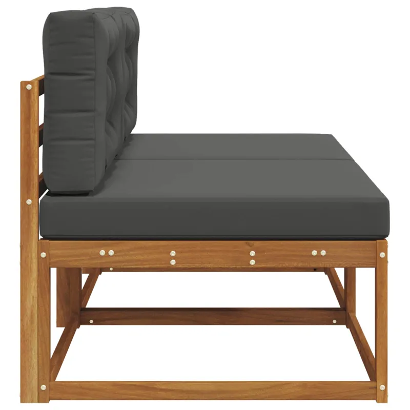Lauko Vidurinis Sofa su pagalve 2 Vienetas Natūrali