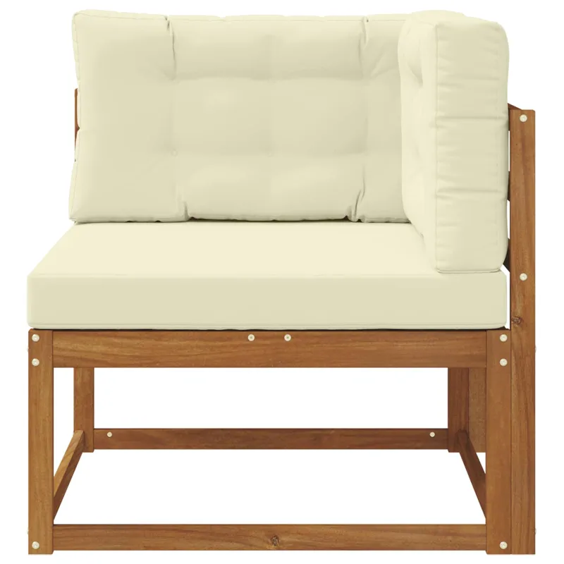 Lauko kampinis sofa Natūrali