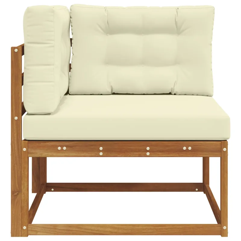 Lauko kampinis sofa Natūrali