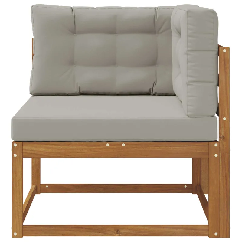 Lauko kampinis sofa Natūrali