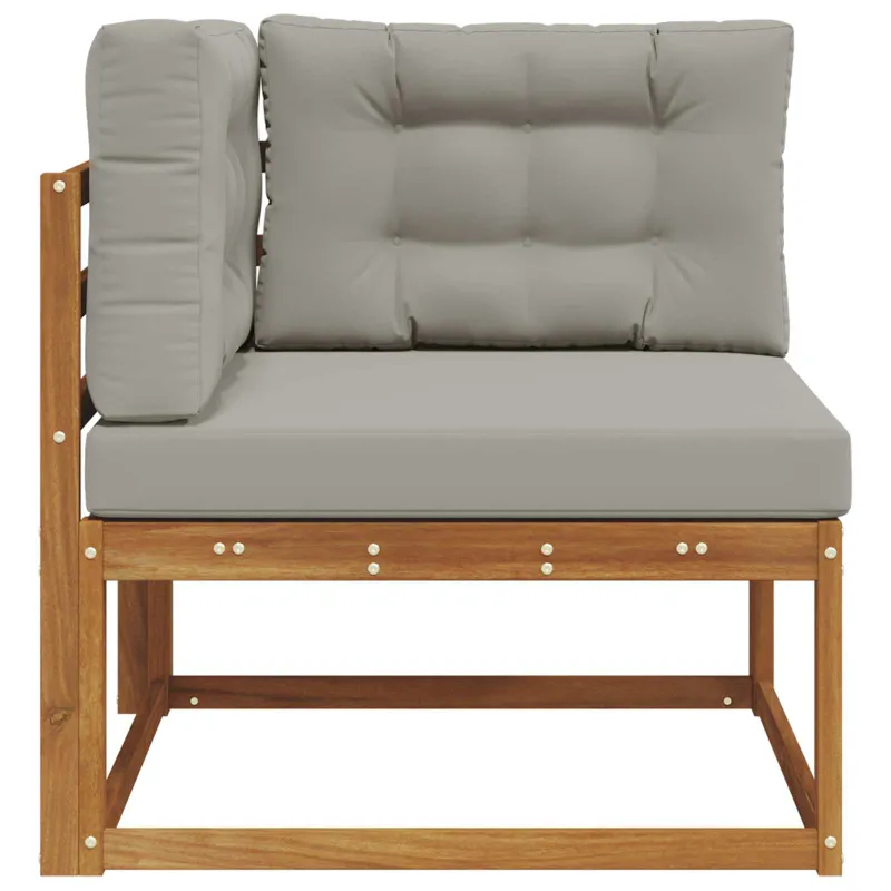 Lauko kampinis sofa Natūrali