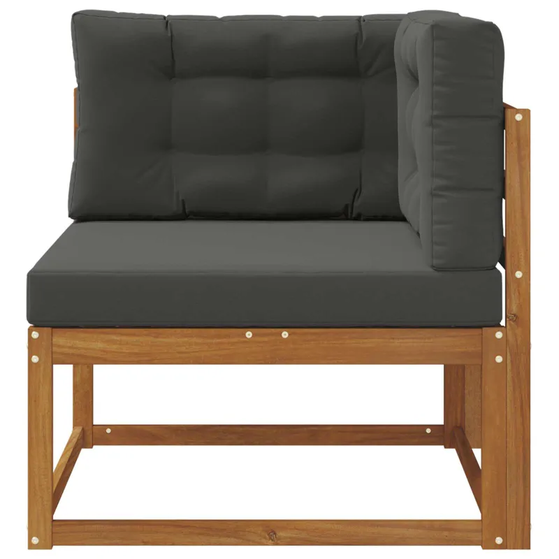 Lauko kampinis sofa Natūrali