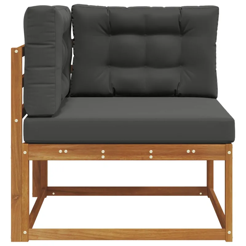Lauko kampinis sofa Natūrali