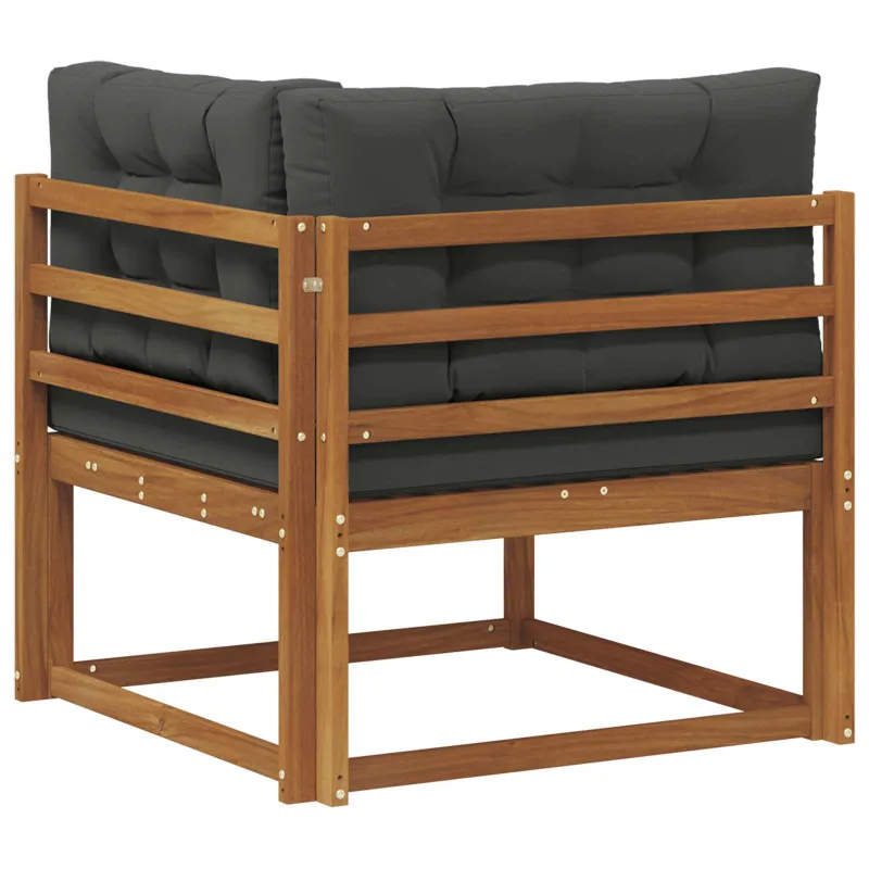 Lauko kampinis sofa Natūrali