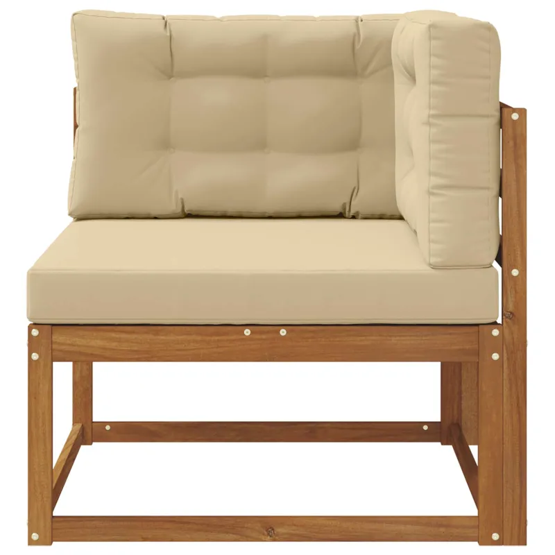 Lauko kampinis sofa Natūrali