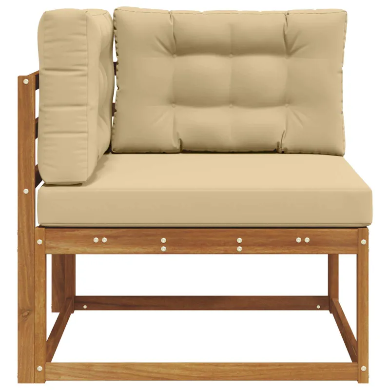 Lauko kampinis sofa Natūrali