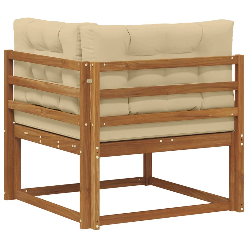Lauko kampinis sofa Natūrali