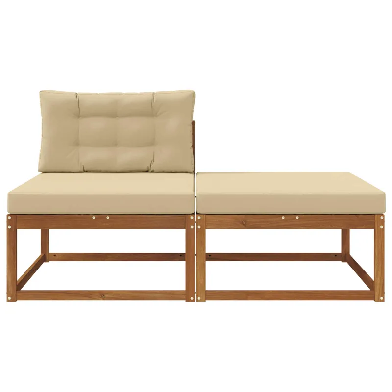 Sekcija sofa vienetai su pagalve 2 Vienetas Natūrali