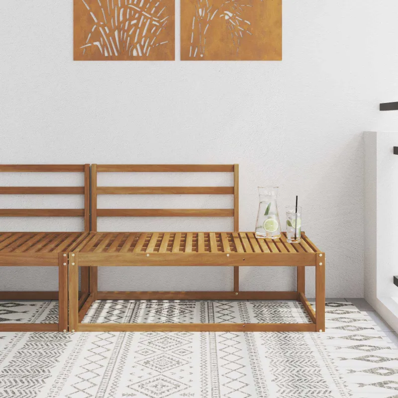 Lauko galinė sofa Natūrali 115 x 83 x 73 cm