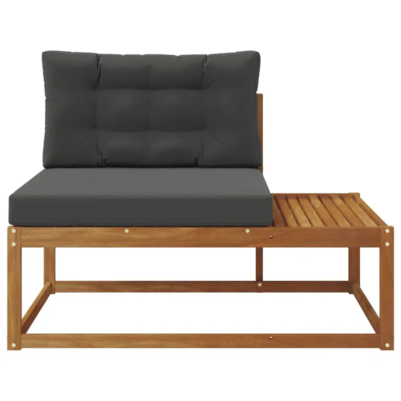 Lauko galinė sofa su pagalve Natūrali 115 x 83 x 73 cm