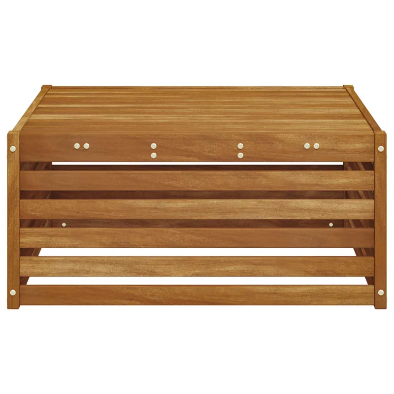 Lauko stalas Kietos akacijos mediena Natūrali 79 x 79 x 37 cm
