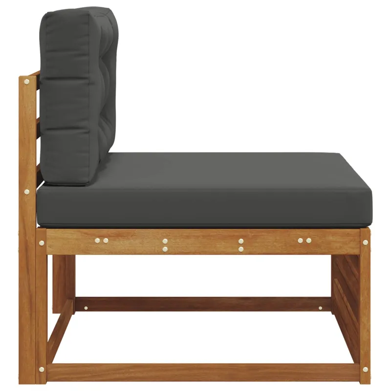 Lauko vidurinė sofa Kietos akacijos mediena Natūrali