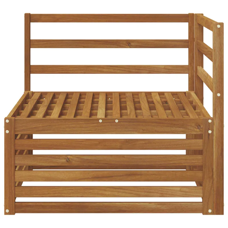 Lauko kampinis sofa Kietos akacijos mediena Natūrali