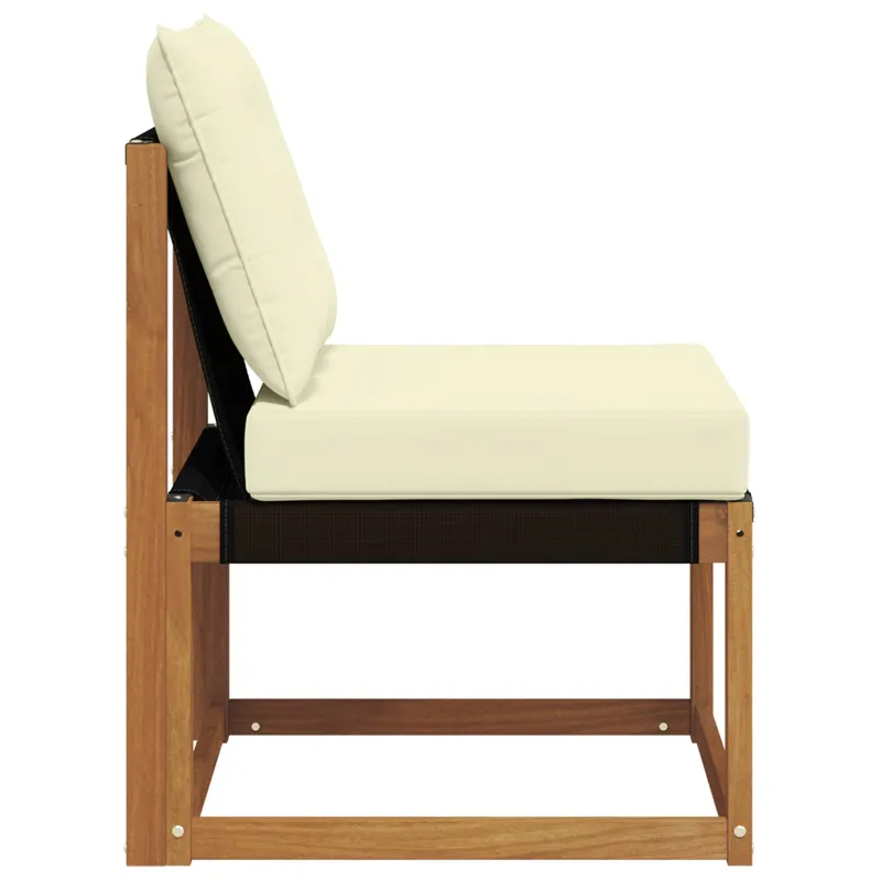 Lauko vidurinė sofa Kietas akacijos medis ir tekstilenas