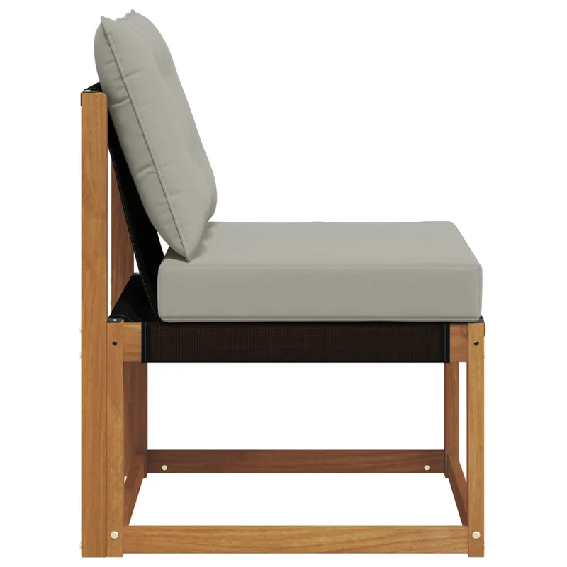 Lauko vidurinė sofa Kietas akacijos medis ir tekstilenas