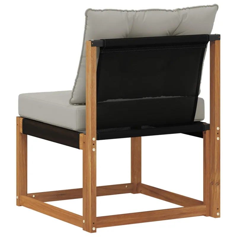 Lauko vidurinė sofa Kietas akacijos medis ir tekstilenas