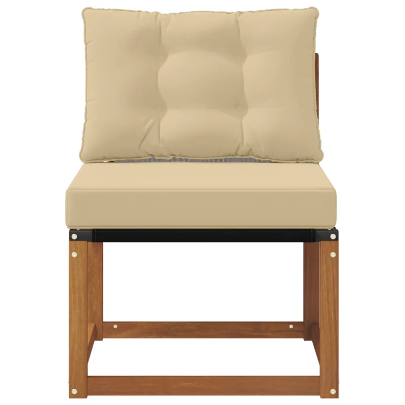 Lauko vidurinė sofa Kietas akacijos medis ir tekstilenas