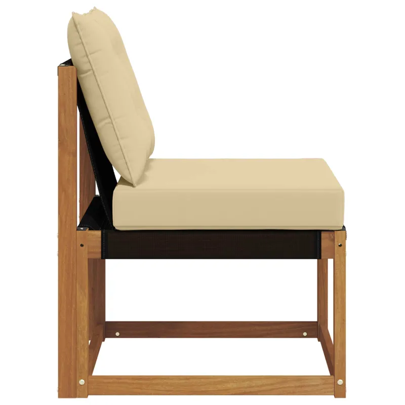 Lauko vidurinė sofa Kietas akacijos medis ir tekstilenas