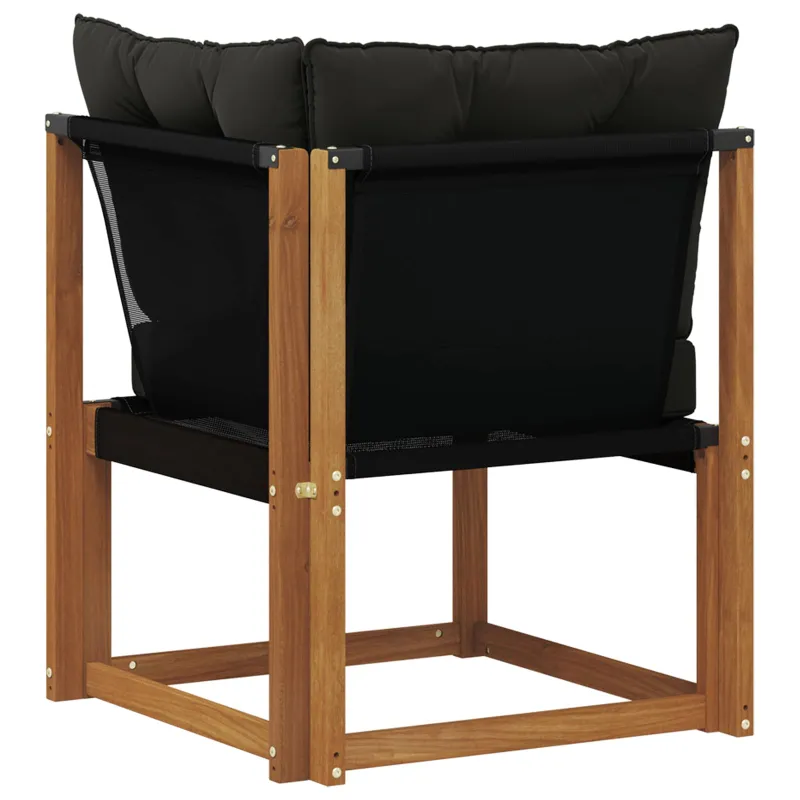 Lauko kampinė sofa Kietas akacijos medis ir tekstilenas
