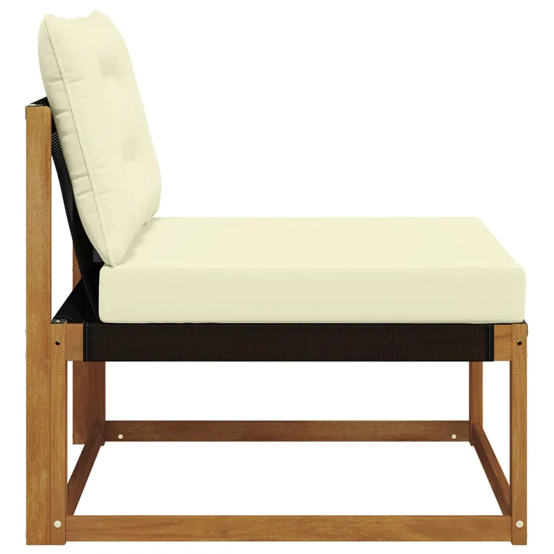 Lauko Vidurinis Sofa Kietasis akacijos medis ir Textilene