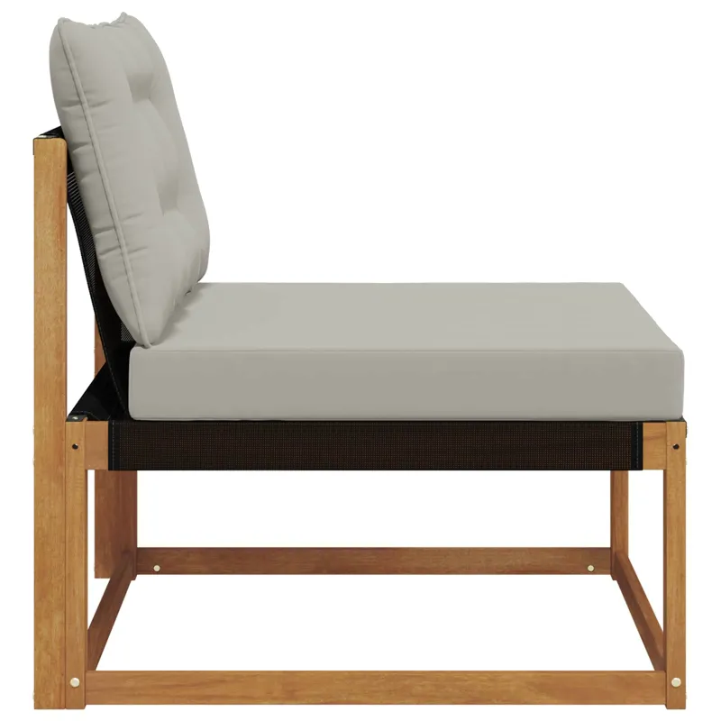 Lauko Vidurinis Sofa Kietasis akacijos medis ir Textilene