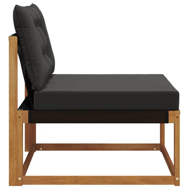 Lauko Vidurinis Sofa Kietasis akacijos medis ir Textilene